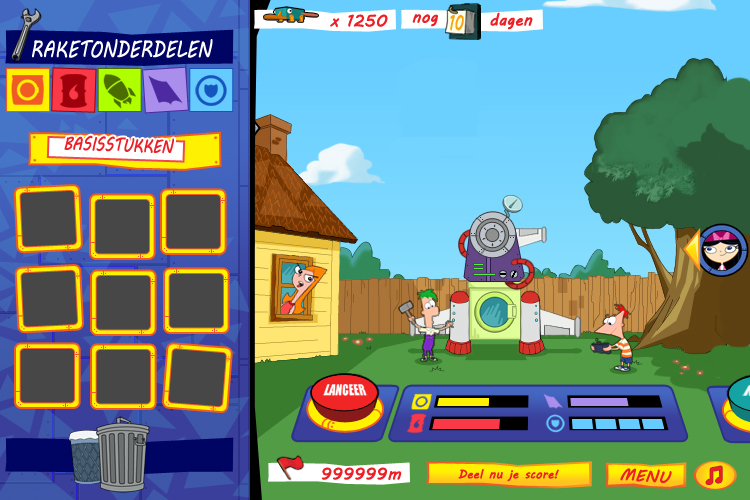 Play Phineas And Ferb Rocket To The Stars Game